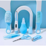 8 Parça Bebek Bakım Seti Mavi Renk - Görsel 2