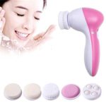 5 iN 1 Pilli Yüz Temizleme,Masaj ve Peeling Fırça seti - Görsel 3
