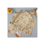 Vintage Gazete Desenli Sunum Kağıdı 50 Adet - Görsel 3