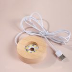 Ahşap Altlıklı Usb'li Işıklı Cam Küre - Görsel 2