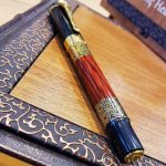 Gold Desenli Metal Roller Kalem - Görsel 2