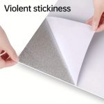 Beyaz Mermer Desenli Alüminyum Plastik Duvar Sticker (30x30) - Görsel 2