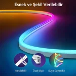 5m 16 Renk 4 Fonksiyonlu Esnek Şerit Neon LED - Görsel 4