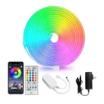 5m 16 Renk 4 Fonksiyonlu Esnek Şerit Neon LED