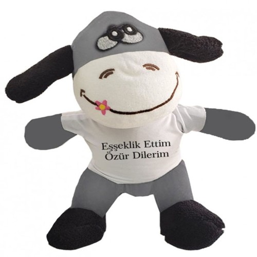 562741422928-1-500x500 Oyuncak Peluş Eşek Eşeklik Ettim Tişörtlü - Görsel 1