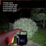 Mini 30 LED'li Çok Fonksiyonlu Şarjlı Kamp Lambası ve Anahtarlık Fener - Görsel 2