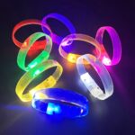 3 Modlu Pilli LED Işıklı Esnek Parti Bilekliği Sarı - Görsel 2
