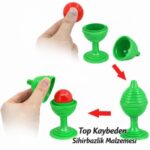 Yeşil Renk Sihirli Kupa Top Kaybetme Oyunu 7 cm - Görsel 4