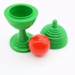 Yeşil Renk Sihirli Kupa Top Kaybetme Oyunu 7 cm - Görsel 2