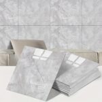 Gri Mermer Desen Duvar Sticker (30x30)