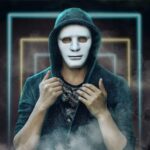 Beyaz Renk Hip Hop Anonim Jabbawockeez Dans Maskesi 18x19 cm - Görsel 4
