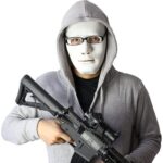 Beyaz Renk Hip Hop Anonim Jabbawockeez Dans Maskesi 18x19 cm - Görsel 3