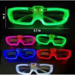 Beyaz LED Işıklı Parti Gözlüğü 3 Modlu – Glow & Gece Eğlence Gözlüğü - Görsel 3