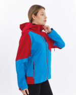 Mapamyumco Windbreaker Kadın Ceket-MAVİ-KIRMIZI - Görsel 4