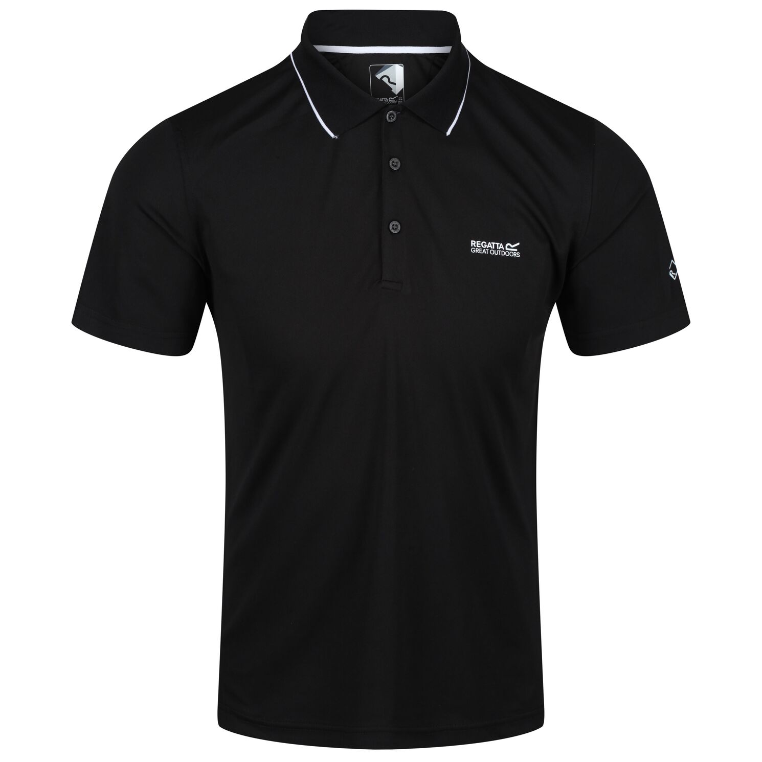 regatta-maverik-v-polo-yaka-erkek-t-shirt-siyah-189050 Regatta Maverik V Polo Yaka Erkek T-Shirt-SİYAH - Görsel 1