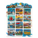 İstanbul Temalı Silikon Buzdolapı Süsü Magnet 12'Li Set