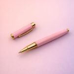 Toptan Premium Pembe Metal Roller Kalem - Görsel 2