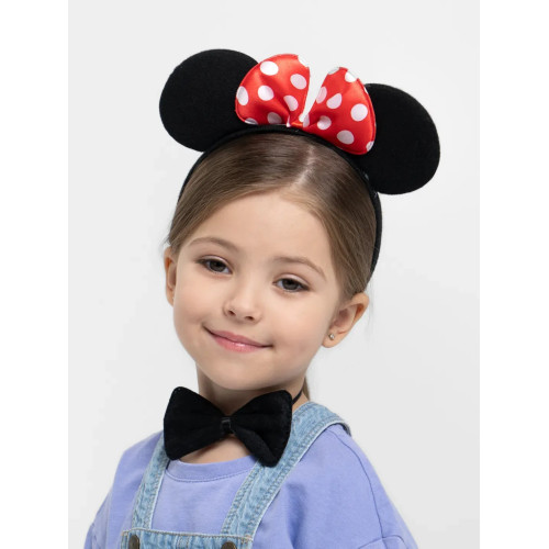 562741439512-0-500x500 Minnie Mouse Kostüm Seti Taç Kuyruk Papyon Gösteri Seti - Görsel 1
