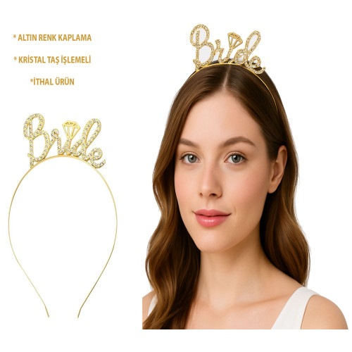 562741439549-0-500x500 Altın Renkli Taşlı “Bride” Gelin Tacı – El Yazısı Yazı Tipiyle - Görsel 1