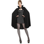 Siyah Renk Yakalı Halloween Pelerini 90 cm - Görsel 4