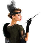 1920'ler Gatsby Aksesuar Seti – Siyah Charleston Saç Bandı & Sigaralık - Görsel 3
